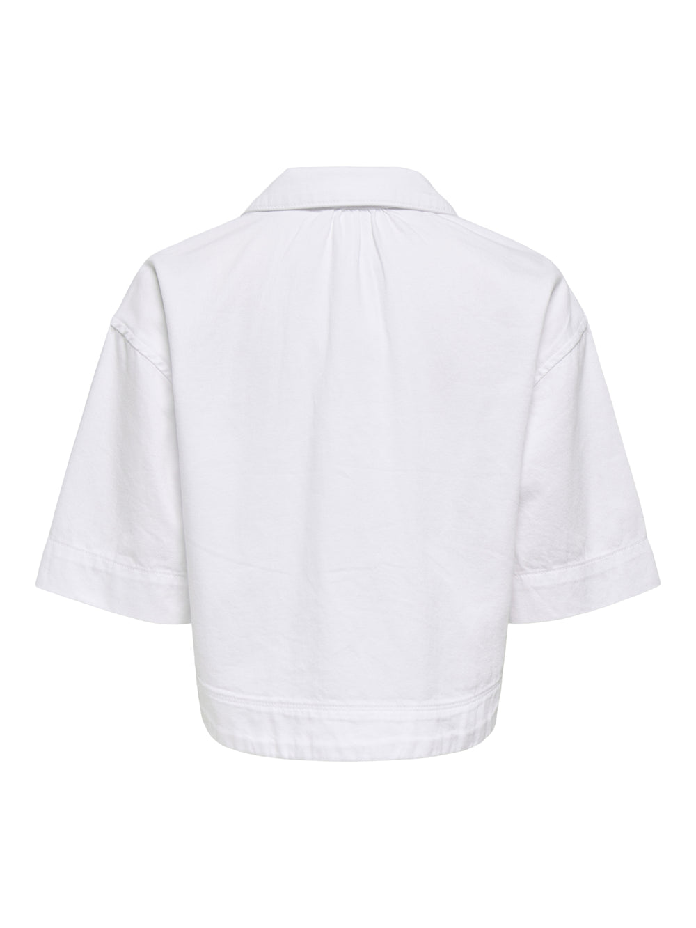 ONLCLEO LIFE SS CROP DNM SHIRT PIM, White Denim 179707 Bild 2