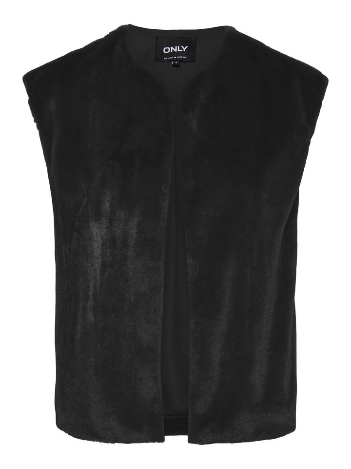 ONLDANA MILA FAUX FUR GILET CC OTW, Black 177911 Bild 1
