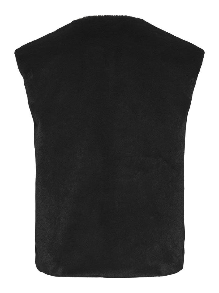 ONLDANA MILA FAUX FUR GILET CC OTW, Black 177911 Bild 2