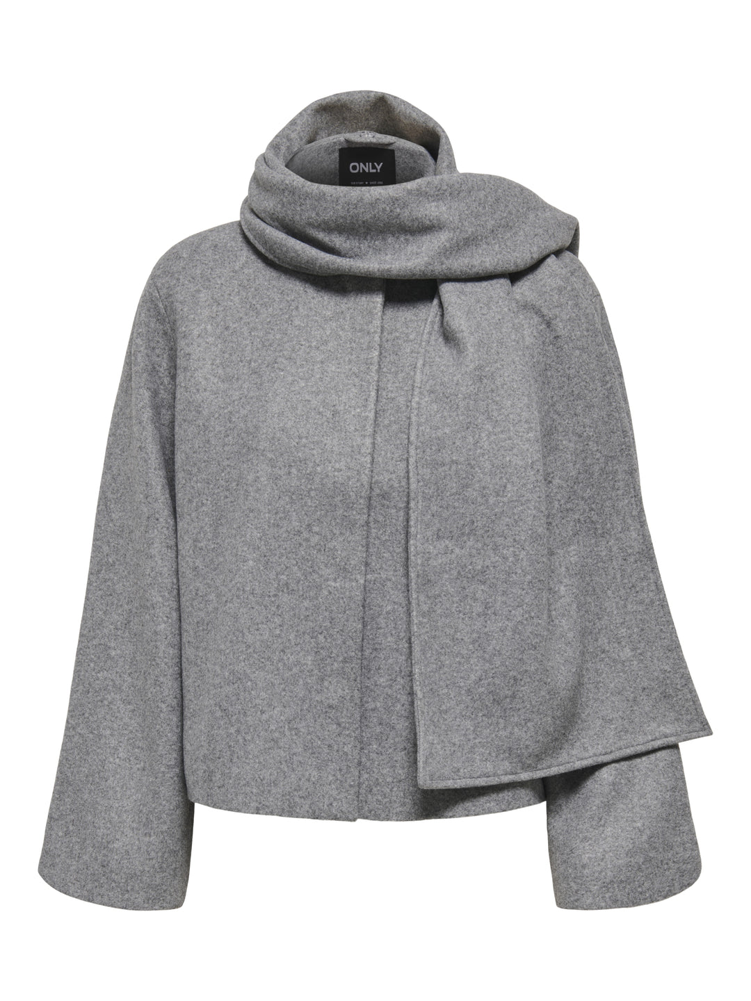 ONLELBA LIFE SCARF JACKET CC OTW, Medium Grey Melange/w.Rose Lining 179075001 Bild 1