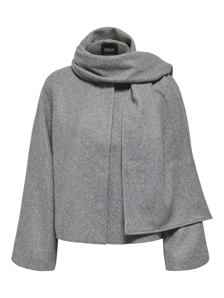 ONLELBA LIFE SCARF JACKET CC OTW, Medium Grey Melange/w.Rose Lining 179075001 Bild 1