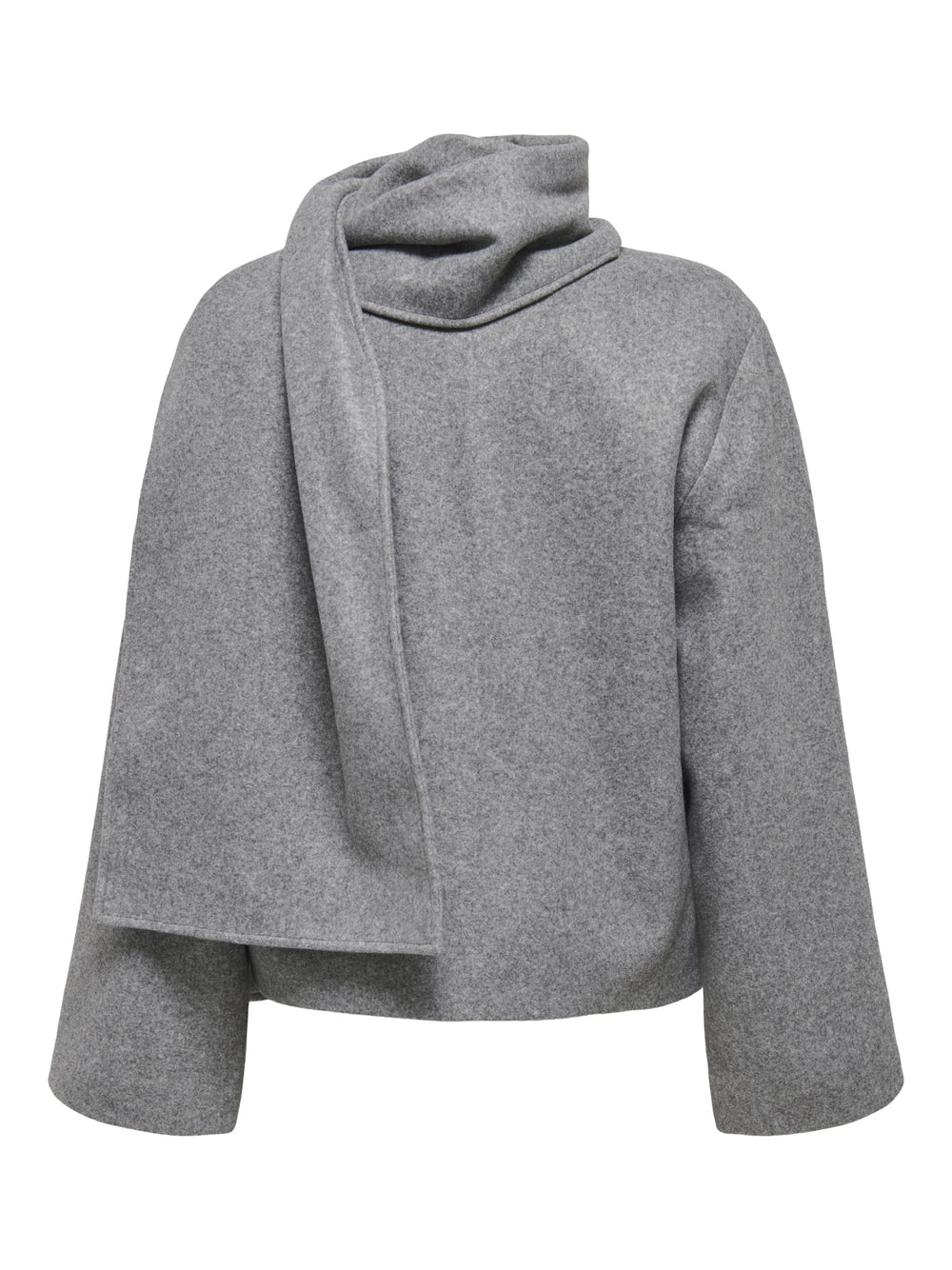 ONLELBA LIFE SCARF JACKET CC OTW, Medium Grey Melange/w.Rose Lining 179075001 Bild 2