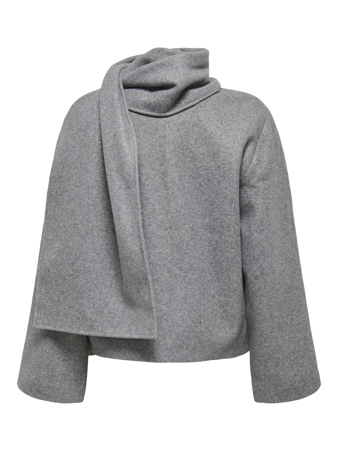 ONLELBA LIFE SCARF JACKET CC OTW, Medium Grey Melange/w.Rose Lining 179075001 Bild 2