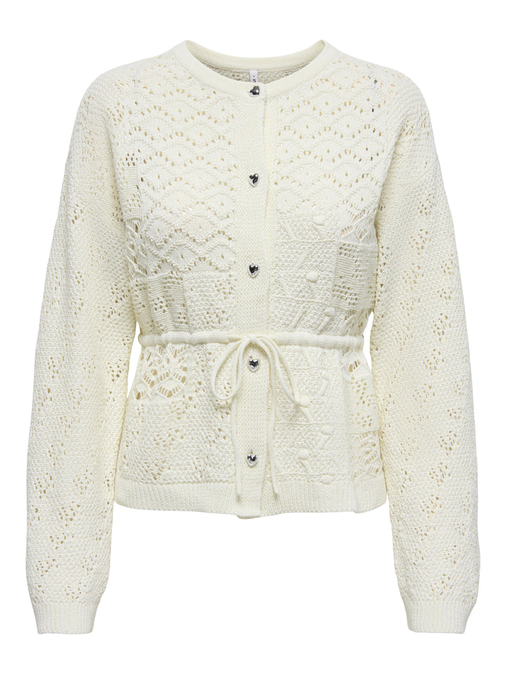 ONLELKE LIFE LS CARDIGAN CC KNT, Birch/SIlver Heart Button 180083001 Bild 1