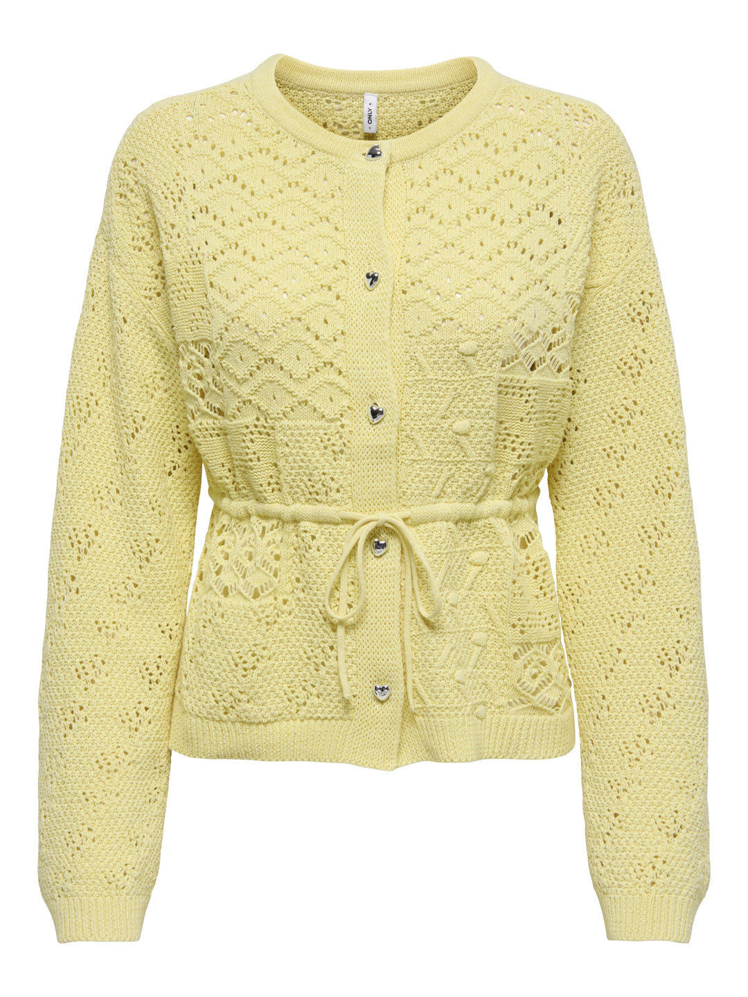 ONLELKE LIFE LS CARDIGAN CC KNT, Sunlight/SIlver Heart Button 290575001 Bild 1