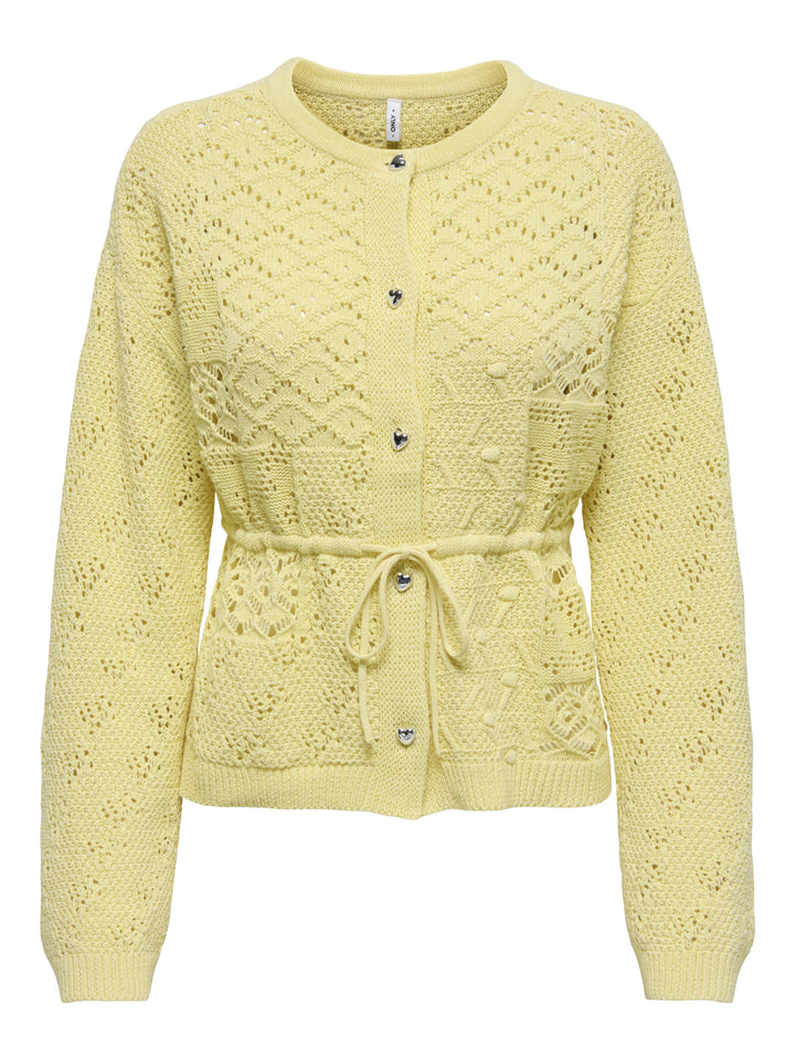 ONLELKE LIFE LS CARDIGAN CC KNT, Sunlight/SIlver Heart Button 290575001 Bild 1