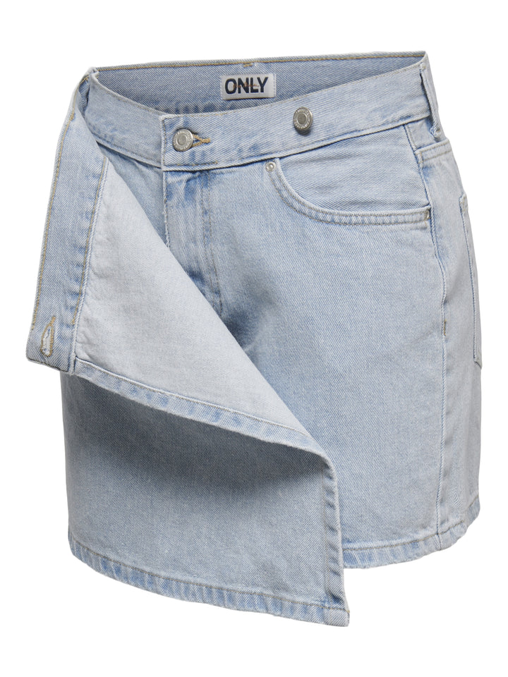ONLELLIE REG DNM SKORT TAI, Light Blue Denim 177934 Bild 3