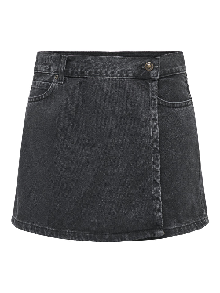 ONLELLIE REG DNM SKORT TAI, Washed Black 278217 Bild 1