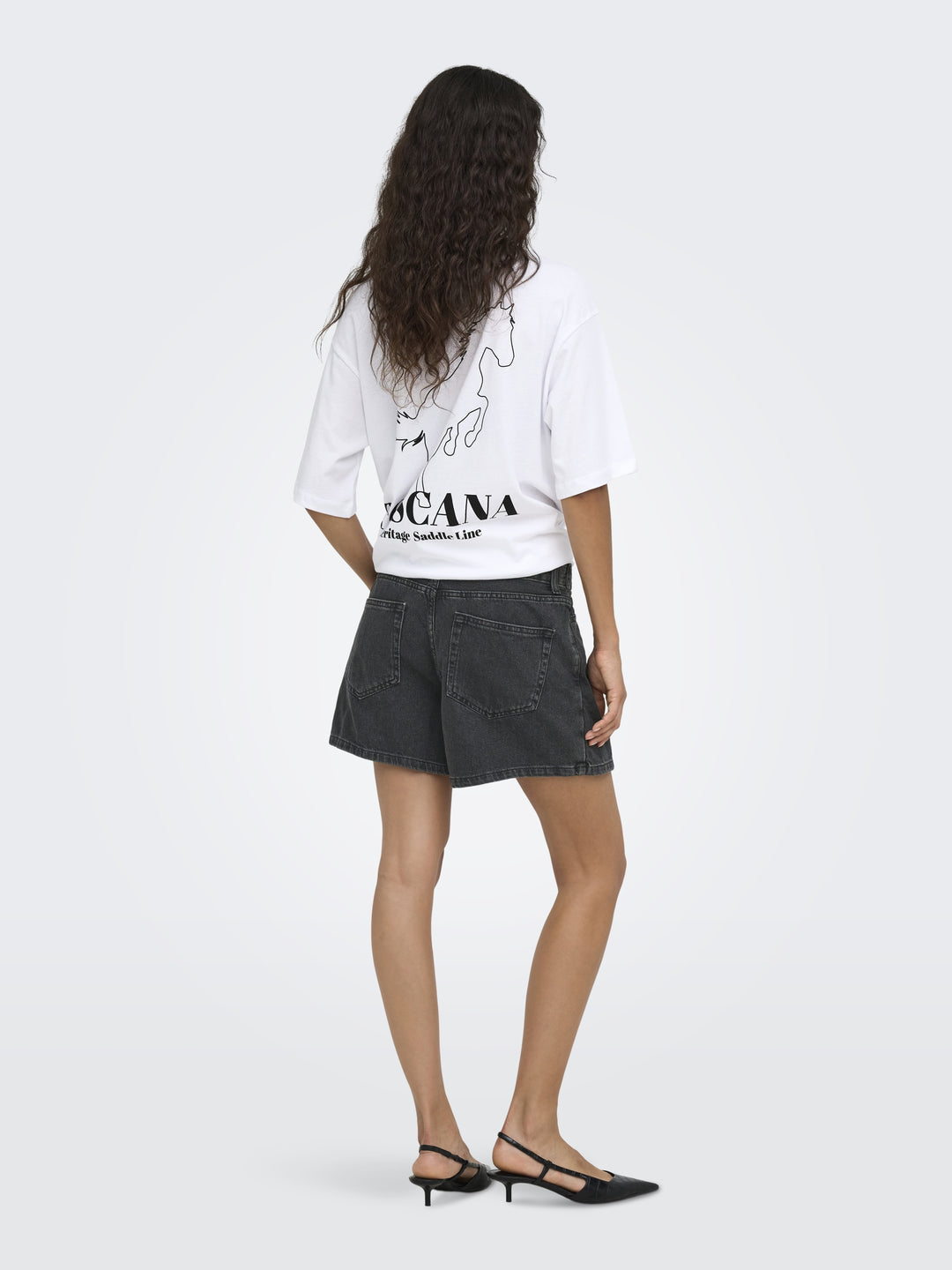 ONLELLIE REG DNM SKORT TAI, Washed Black 278217 Bild 7