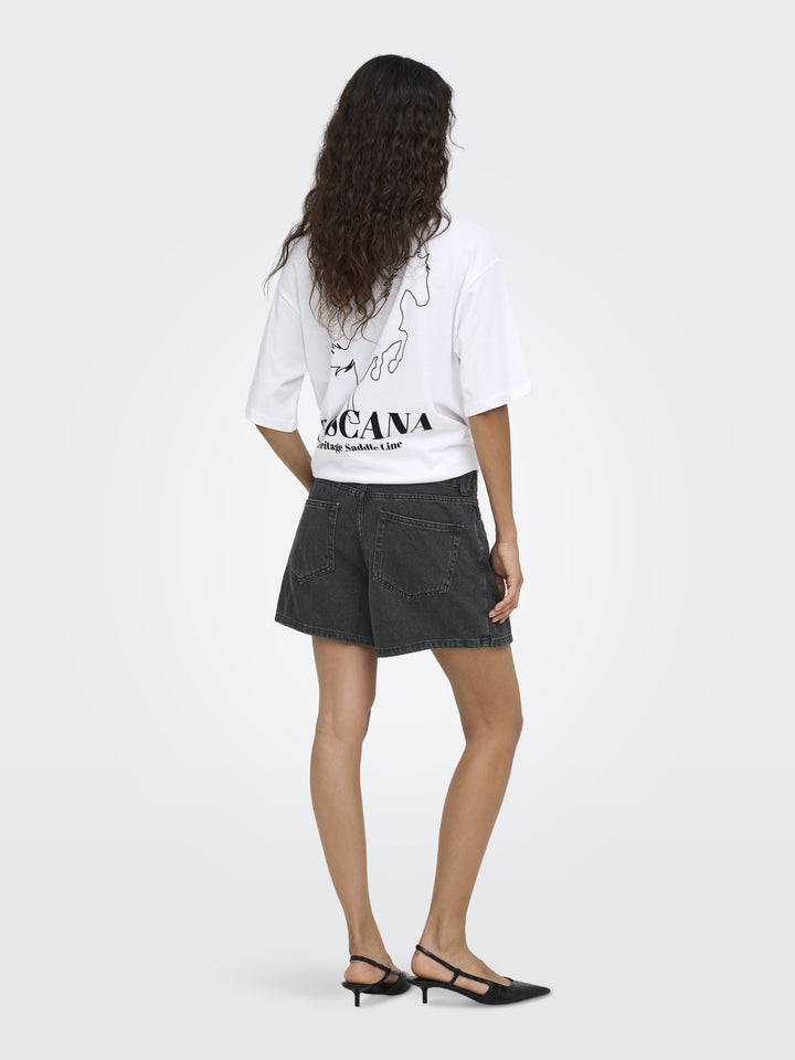 ONLELLIE REG DNM SKORT TAI, Washed Black 278217 Bild 7