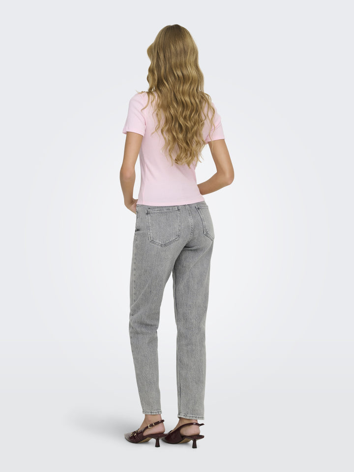 ONLELVA JUNE EMB S/S TEE JRS NOOS, Ballerina/ZINFANDEL BOW 180037013 Bild 7