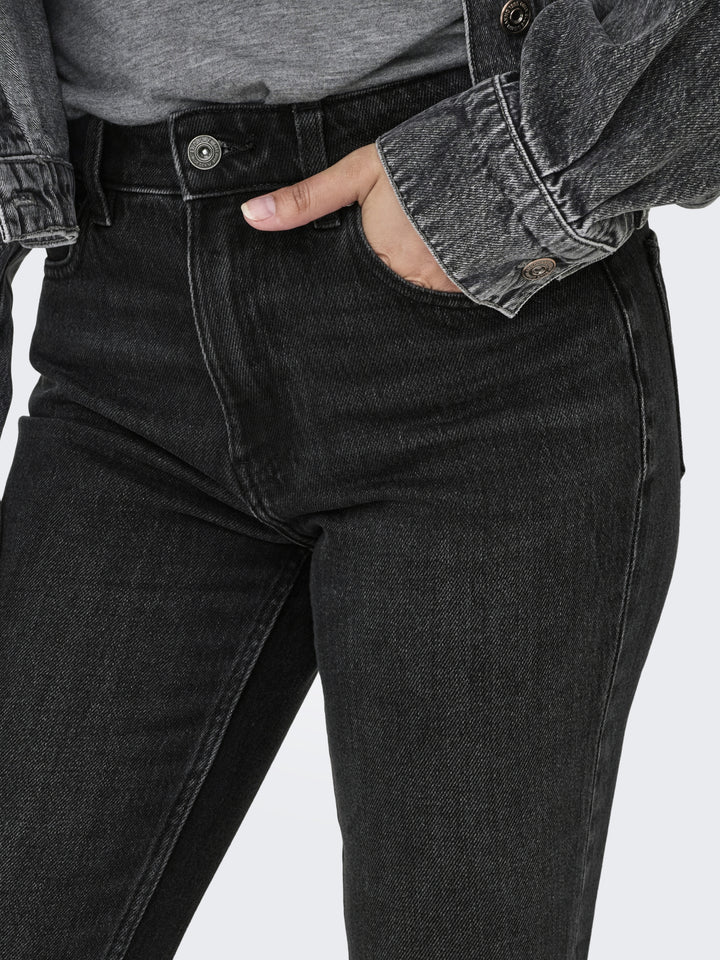 ONLEMILY HW STRAIGHT ANK DNM NAS997, Black Denim/NAS997 179674001 Bild 4