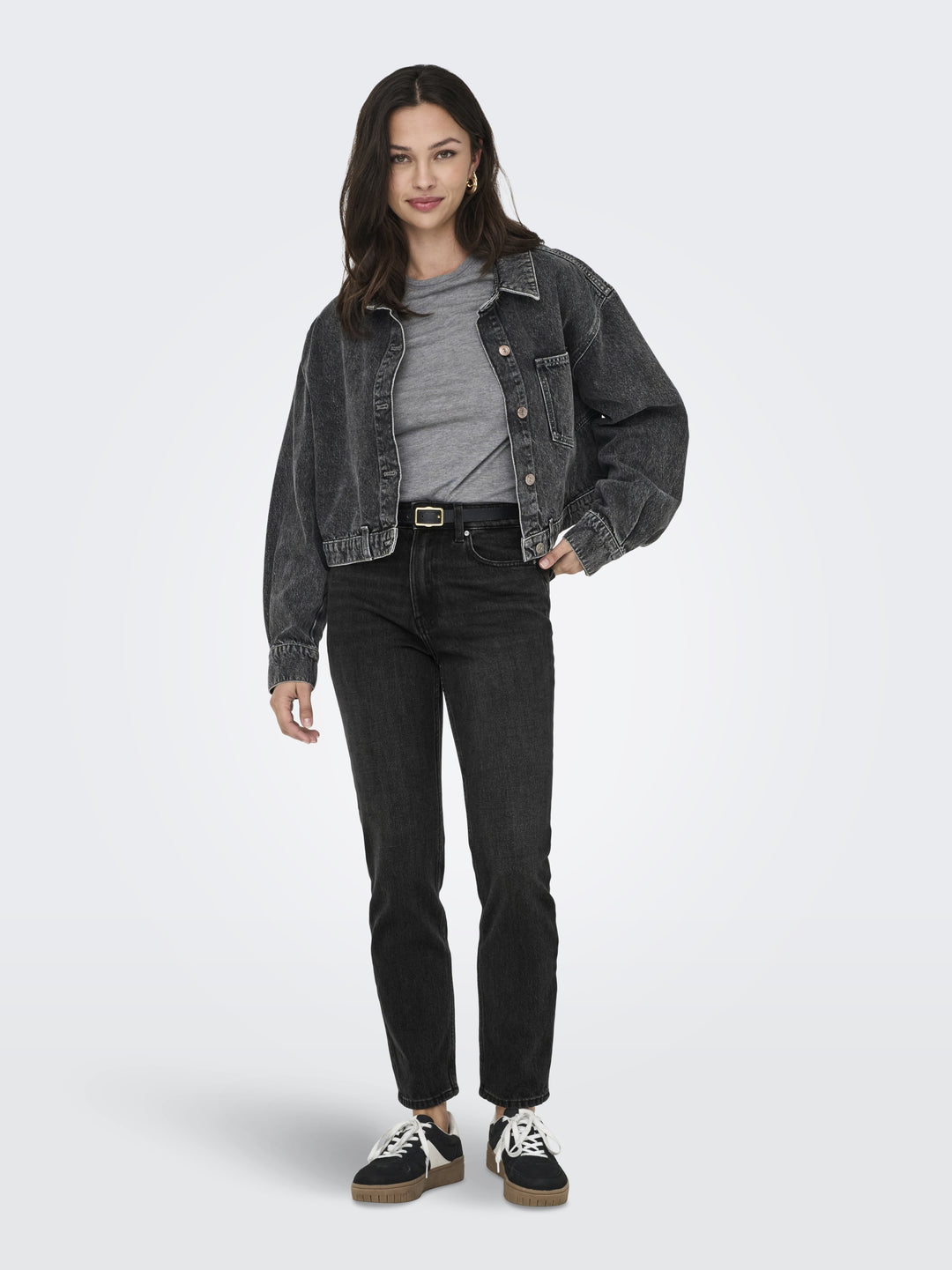 ONLEMILY HW STRAIGHT ANK DNM NAS997, Black Denim/NAS997 179674001 Bild 7
