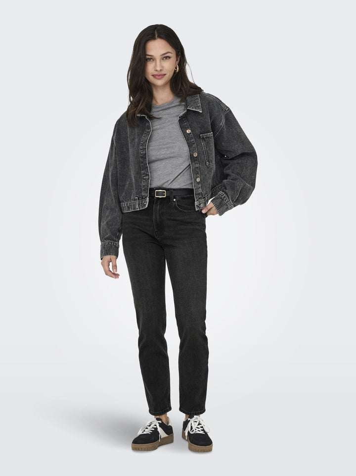ONLEMILY HW STRAIGHT ANK DNM NAS997, Black Denim/NAS997 179674001 Bild 7