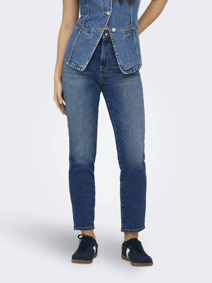 ONLEMILY ICON HW STR ANK DNM CRO306, Medium Blue Denim 179695 Bild 3