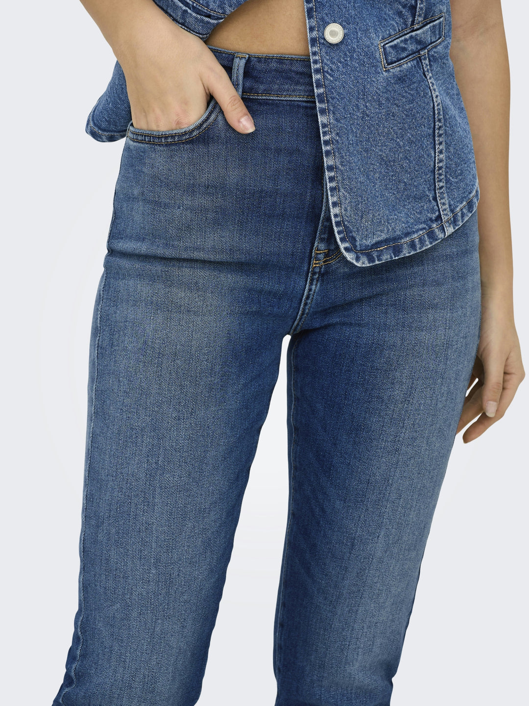 ONLEMILY ICON HW STR ANK DNM CRO306, Medium Blue Denim 179695 Bild 5