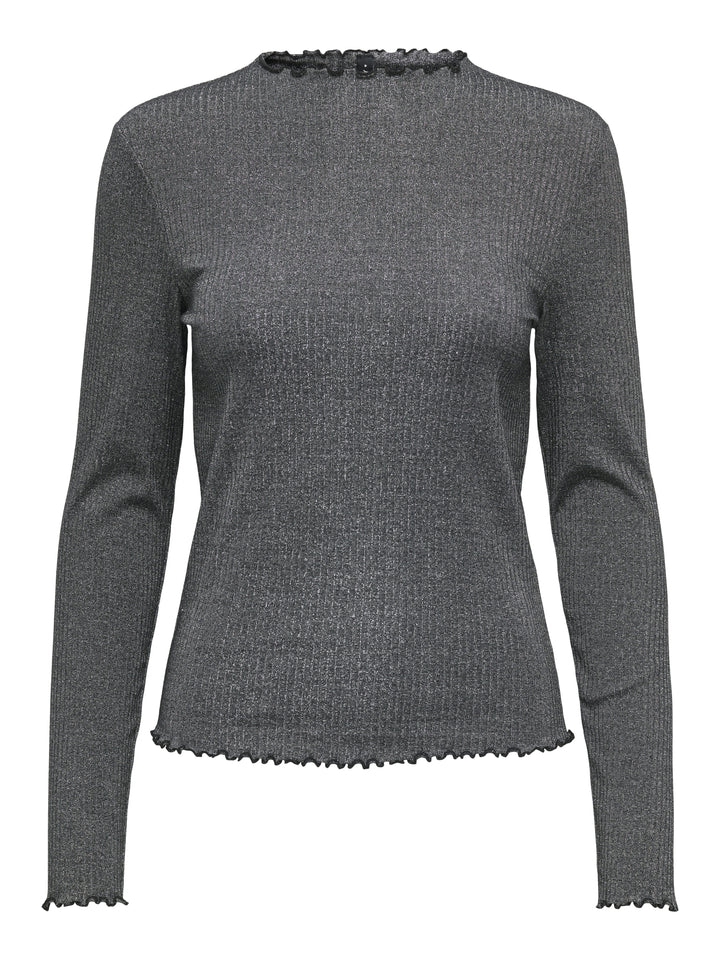 ONLEMMA LIFE LS GLITTER TOP JRS NOO, Black/Silver glitter 177911001 Bild 1