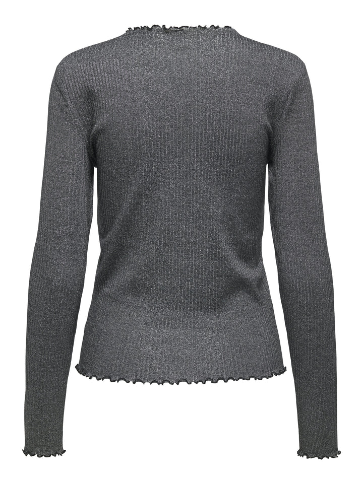 ONLEMMA LIFE LS GLITTER TOP JRS NOO, Black/Silver glitter 177911001 Bild 2