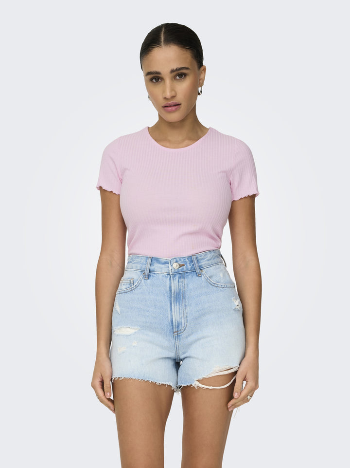 ONLEMMA S/S SHORT TOP NOOS JRS, Pink Lady 222912 Bild 3