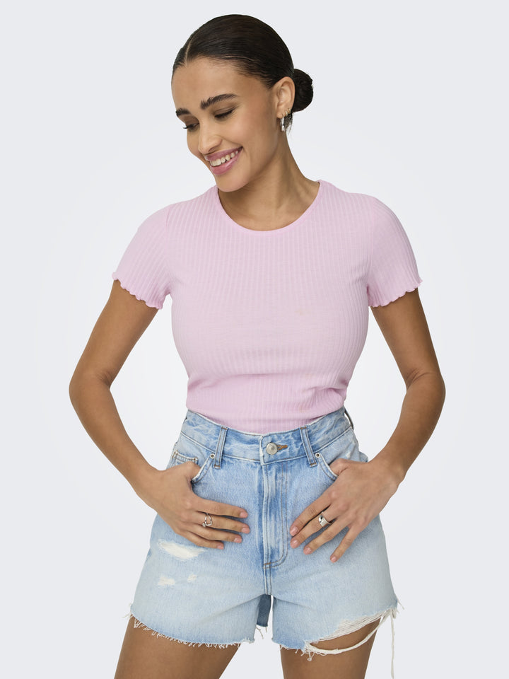 ONLEMMA S/S SHORT TOP NOOS JRS, Pink Lady 222912 Bild 5