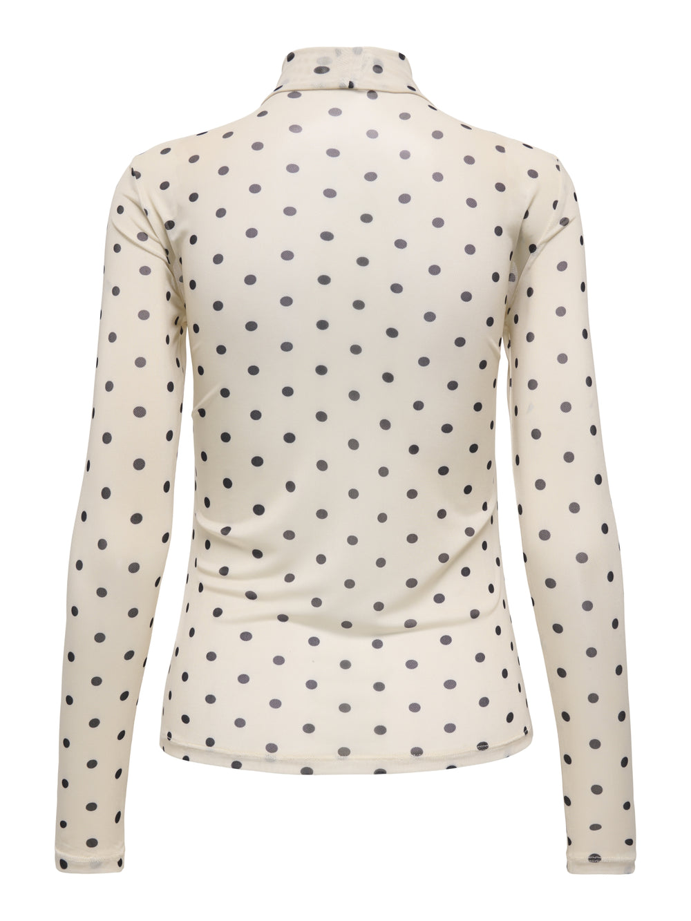 ONLERICA MESH L/S TOP JRS NOOS, Seedpearl/Black dot 250735012 Bild 2