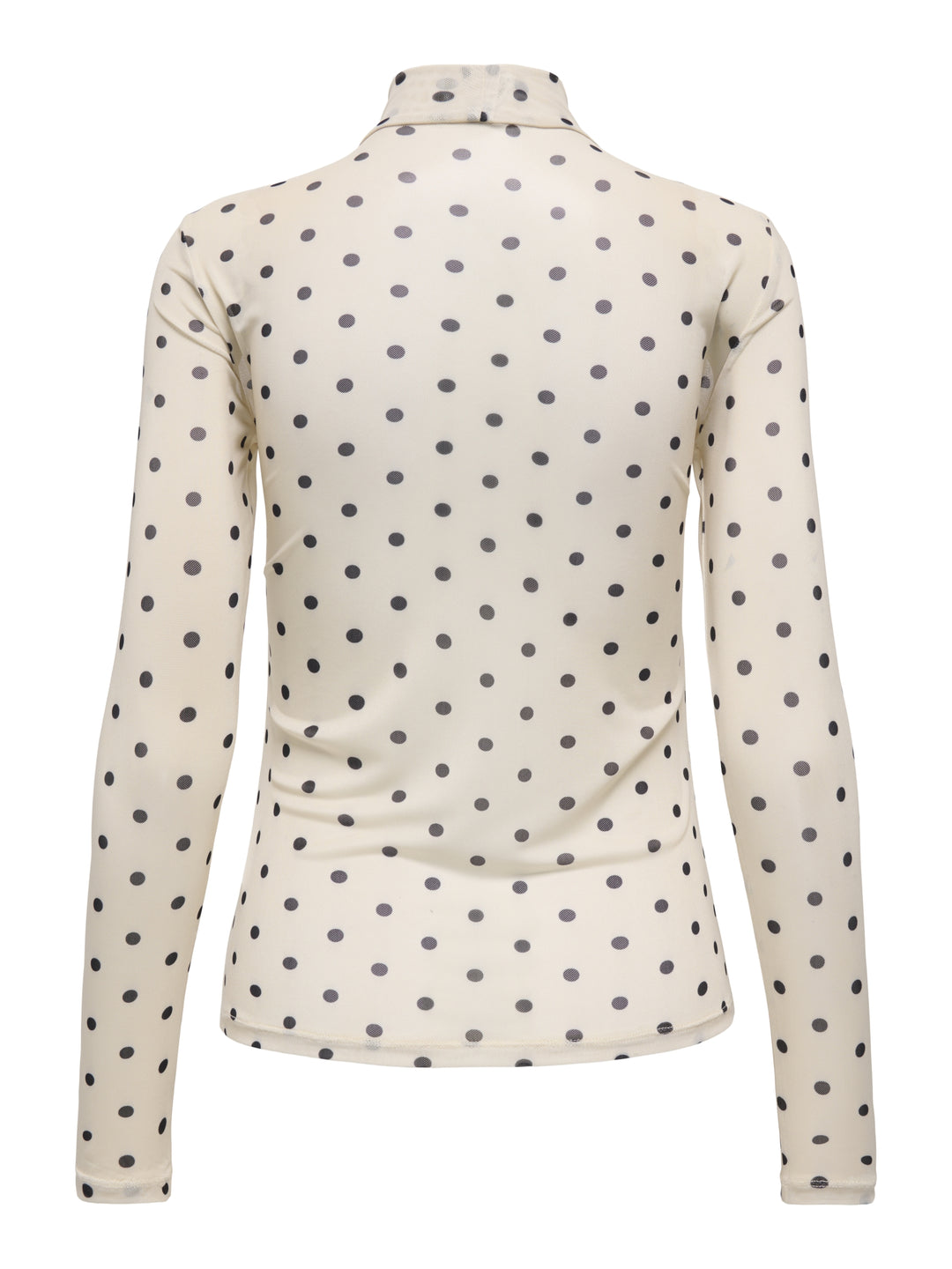 ONLERICA MESH L/S TOP JRS NOOS, Seedpearl/Black dot 250735012 Bild 2