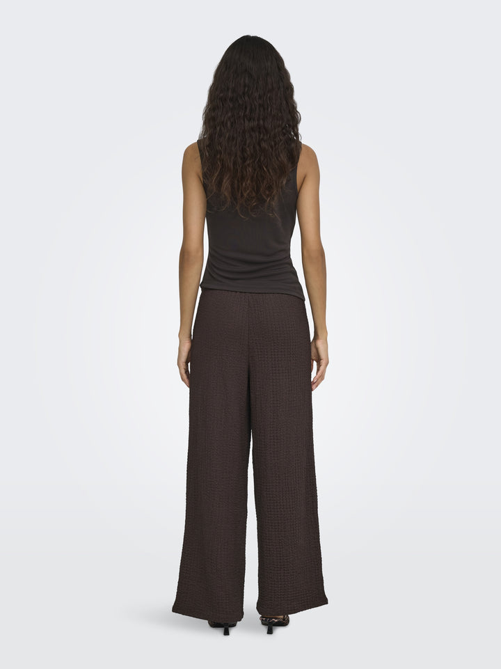 ONLERIKKA HW WIDE CRINKLE PANT PNT, Coffee Bean 237375 Bild 5
