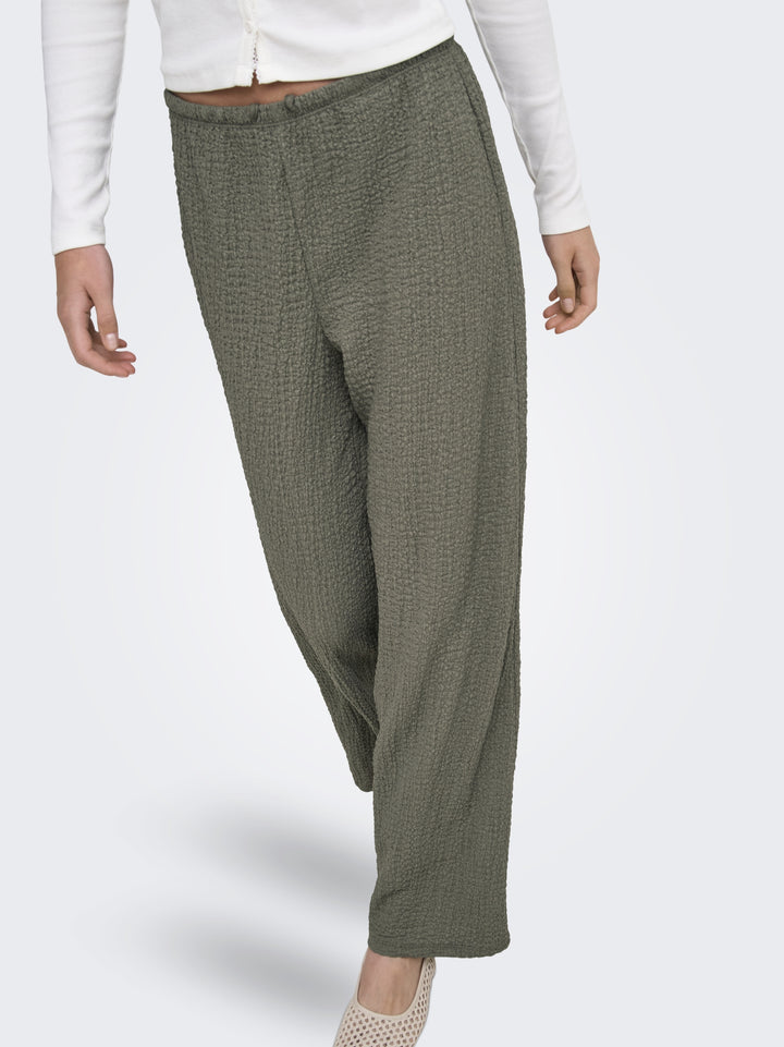ONLERIKKA HW WIDE CRINKLE PANT PNT, Smokey Olive 303968 Bild 6