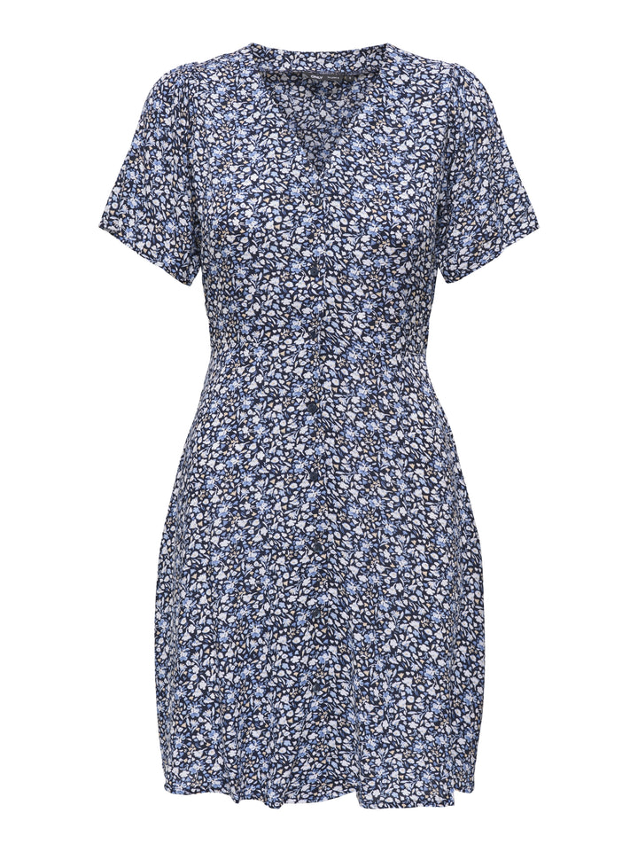 ONLEVIDA S/S SHORT DRESS WVN NOOS, Night Sky/SOFIA WHITE BLUE DITSY 194962026 Bild 1