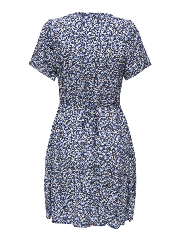 ONLEVIDA S/S SHORT DRESS WVN NOOS, Night Sky/SOFIA WHITE BLUE DITSY 194962026 Bild 2