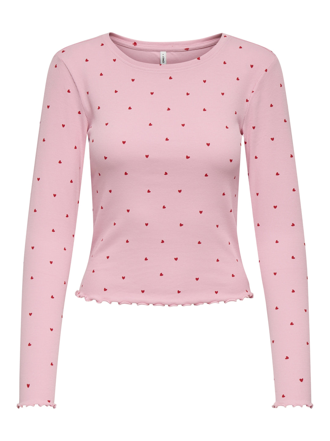 ONLFENJA L/S CROPPED AOP TOP JRS, Romance Rose/Little heart barbados 305041014 Bild 1