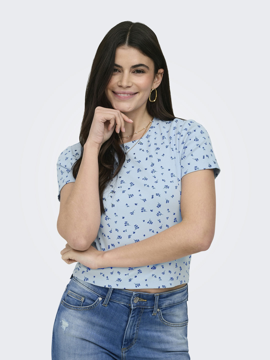 ONLFENJA S/S AOP TOP JRS NOOS, Cashmere Blue/Blue flowers 193179001 Bild 7
