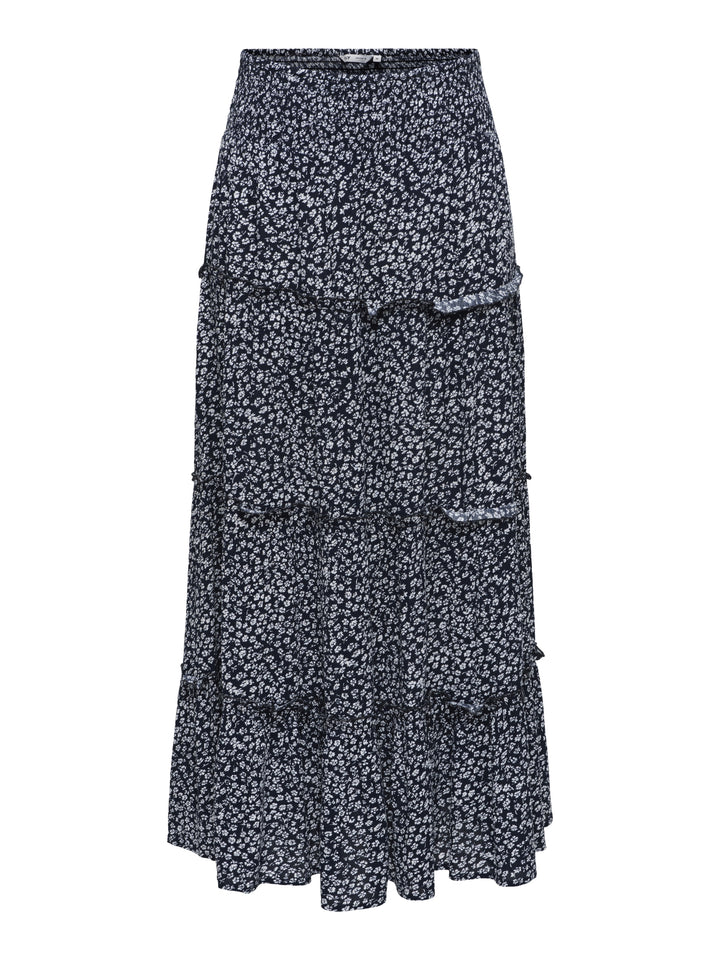 ONLFERNANDA LIFE LAYRED LONG SKIRT, Night Sky/FERNANDA FLOWER 194962002 Bild 1
