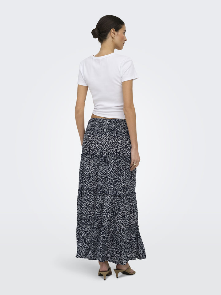 ONLFERNANDA LIFE LAYRED LONG SKIRT, Night Sky/FERNANDA FLOWER 194962002 Bild 5