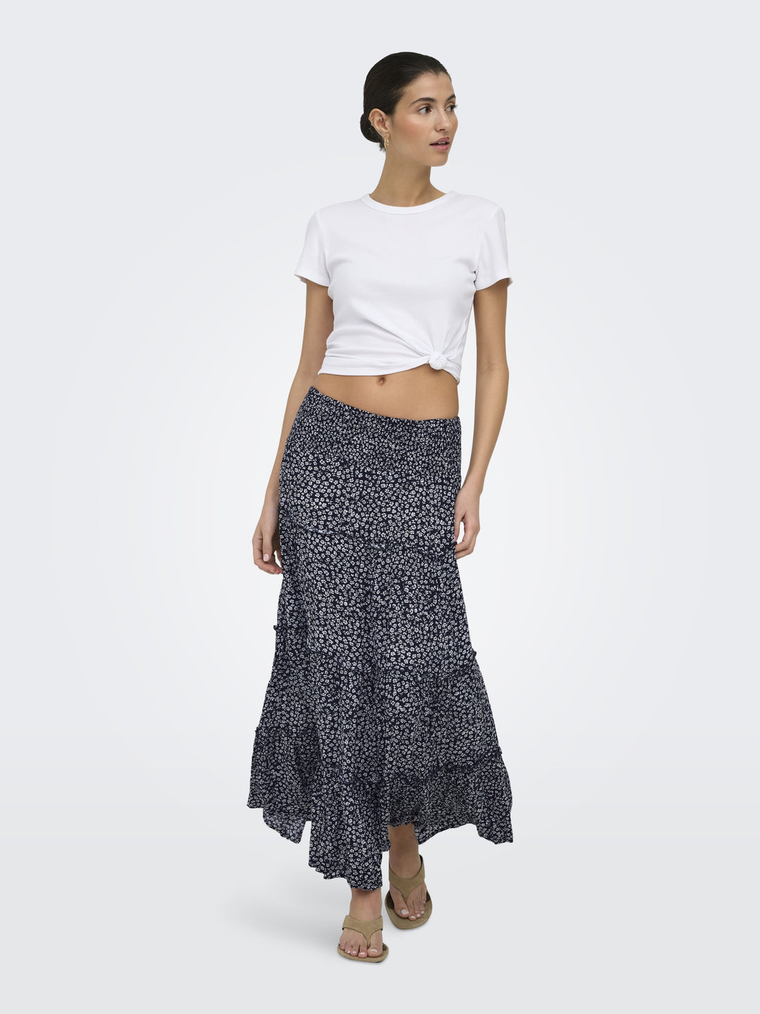 ONLFERNANDA LIFE LAYRED LONG SKIRT, Night Sky/FERNANDA FLOWER 194962002 Bild 6
