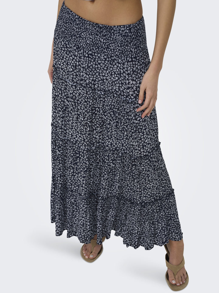 ONLFERNANDA LIFE LAYRED LONG SKIRT, Night Sky/FERNANDA FLOWER 194962002 Bild 7