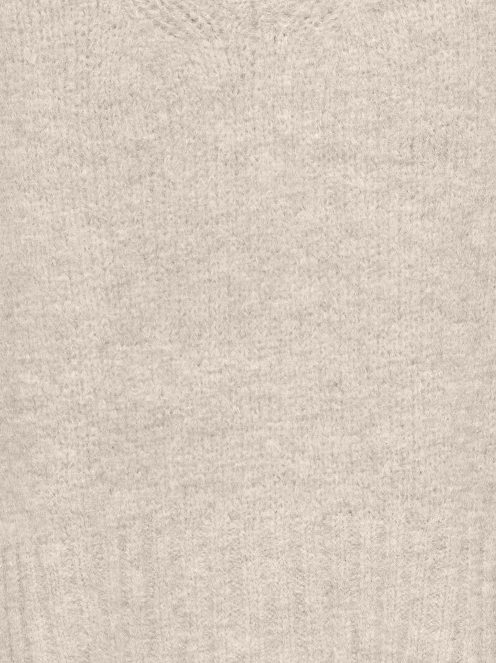 ONLFIONA LS LOOSE V-NECK KNT, Birch/Melange 180083001 Bild 2