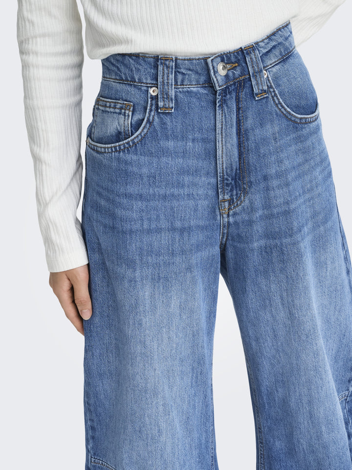 ONLFRANKIE HW ANK BARREL DNM DOT548, Medium Blue Denim 179695 Bild 4