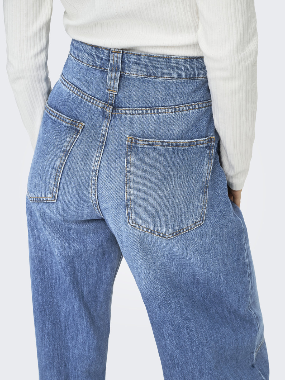 ONLFRANKIE HW ANK BARREL DNM DOT548, Medium Blue Denim 179695 Bild 5