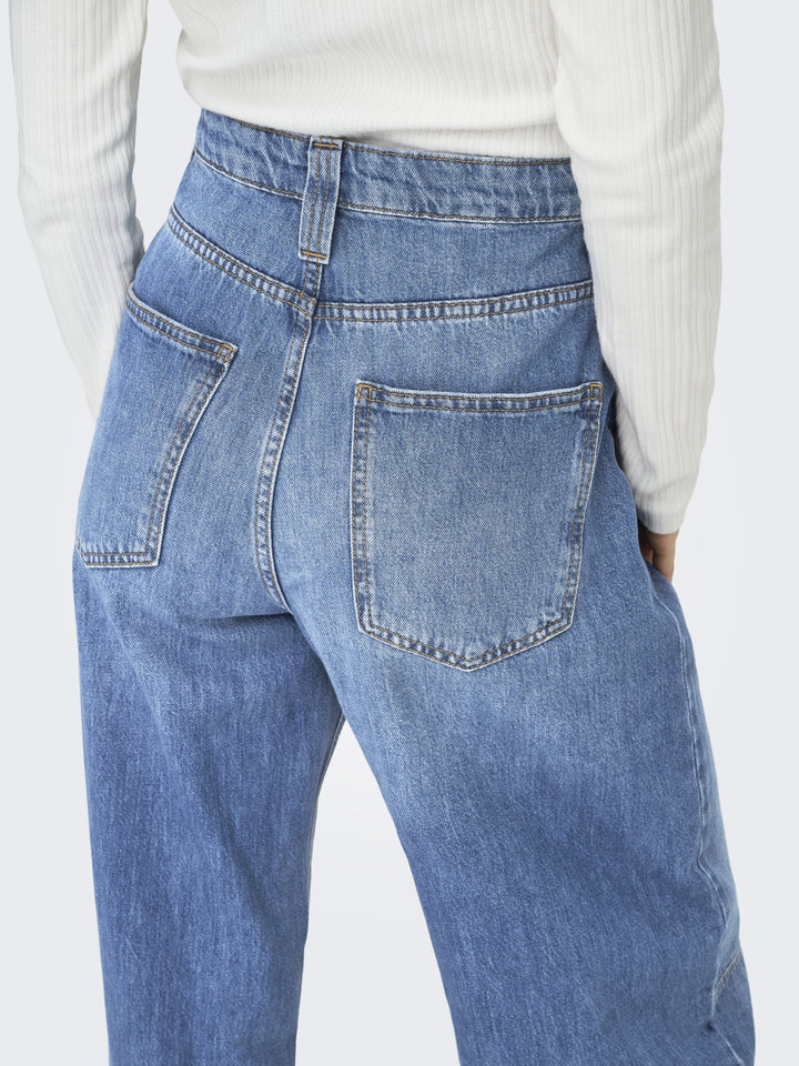 ONLFRANKIE HW ANK BARREL DNM DOT548, Medium Blue Denim 179695 Bild 5