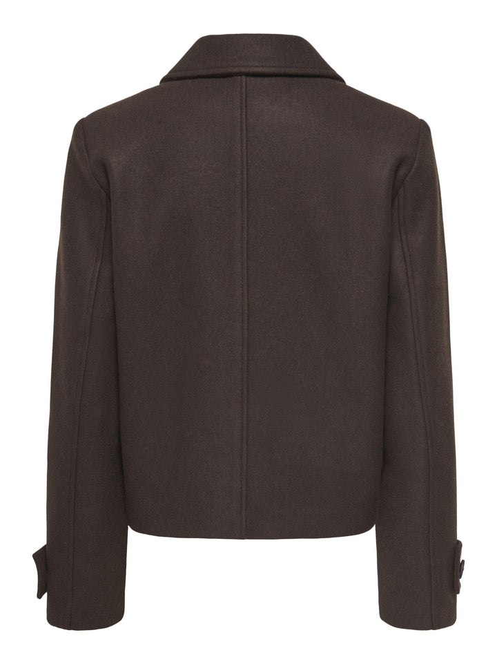 ONLFREJA SHORT DB JACKET OTW NOOS, Hot Fudge/MELANGE 282716001 Bild 2