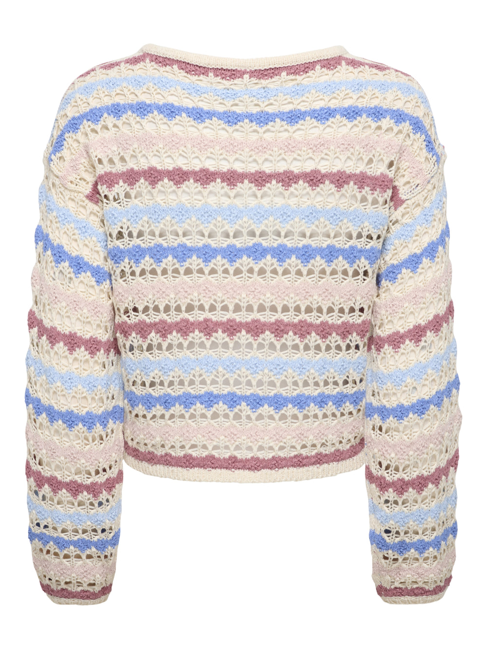 ONLGEENA LS O-NECK PATTERN LOOSE CC, Birch/Dusty R/Serpia R/Cornflower B 180083001 Bild 2