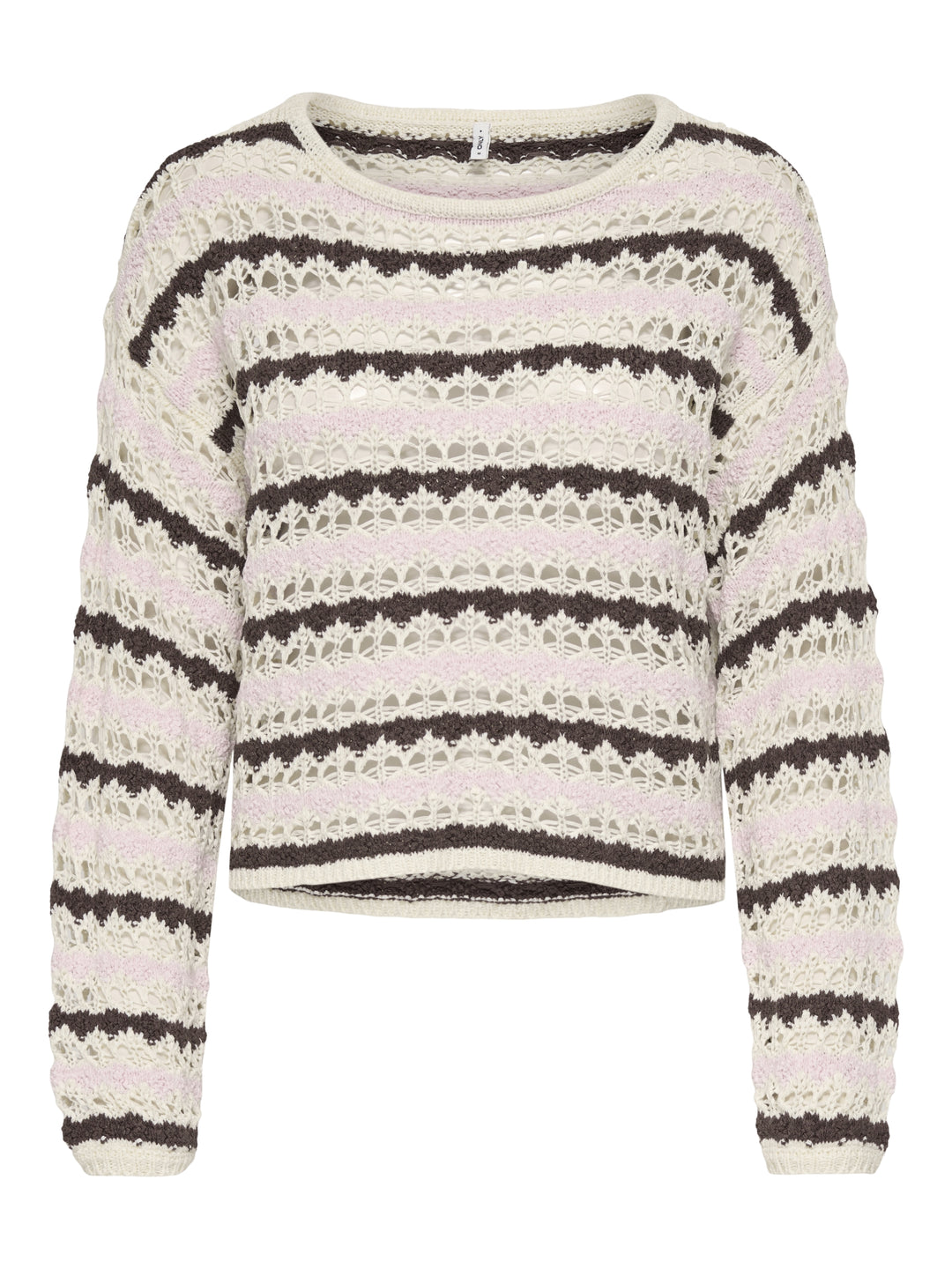 ONLGEENA LS O-NECK PATTERN LOOSE CC, Birch/Pale L/Chocolate M 180083002 Bild 1