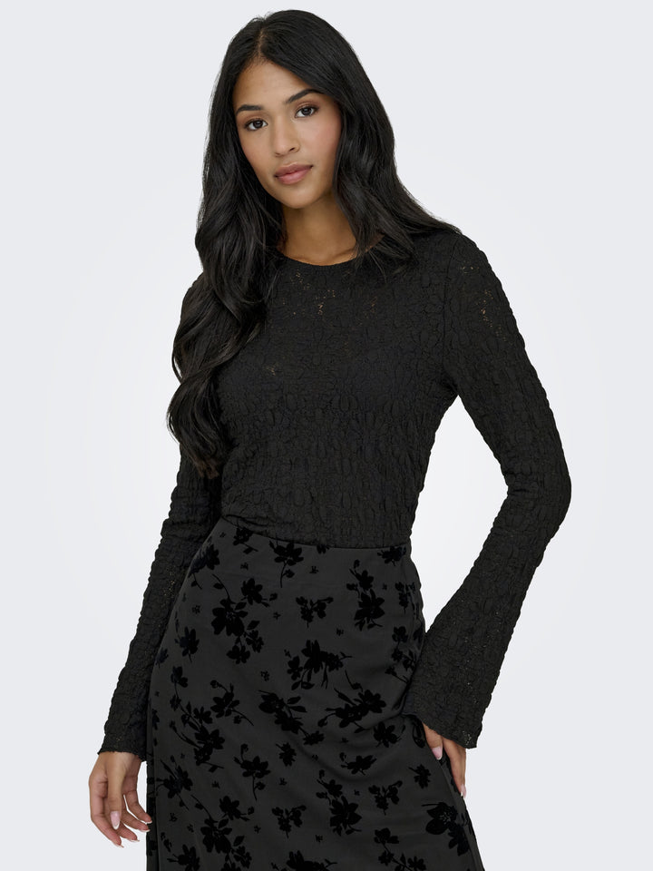 ONLGIAVANNA L/S TOP JRS, Black 177911 Bild 4