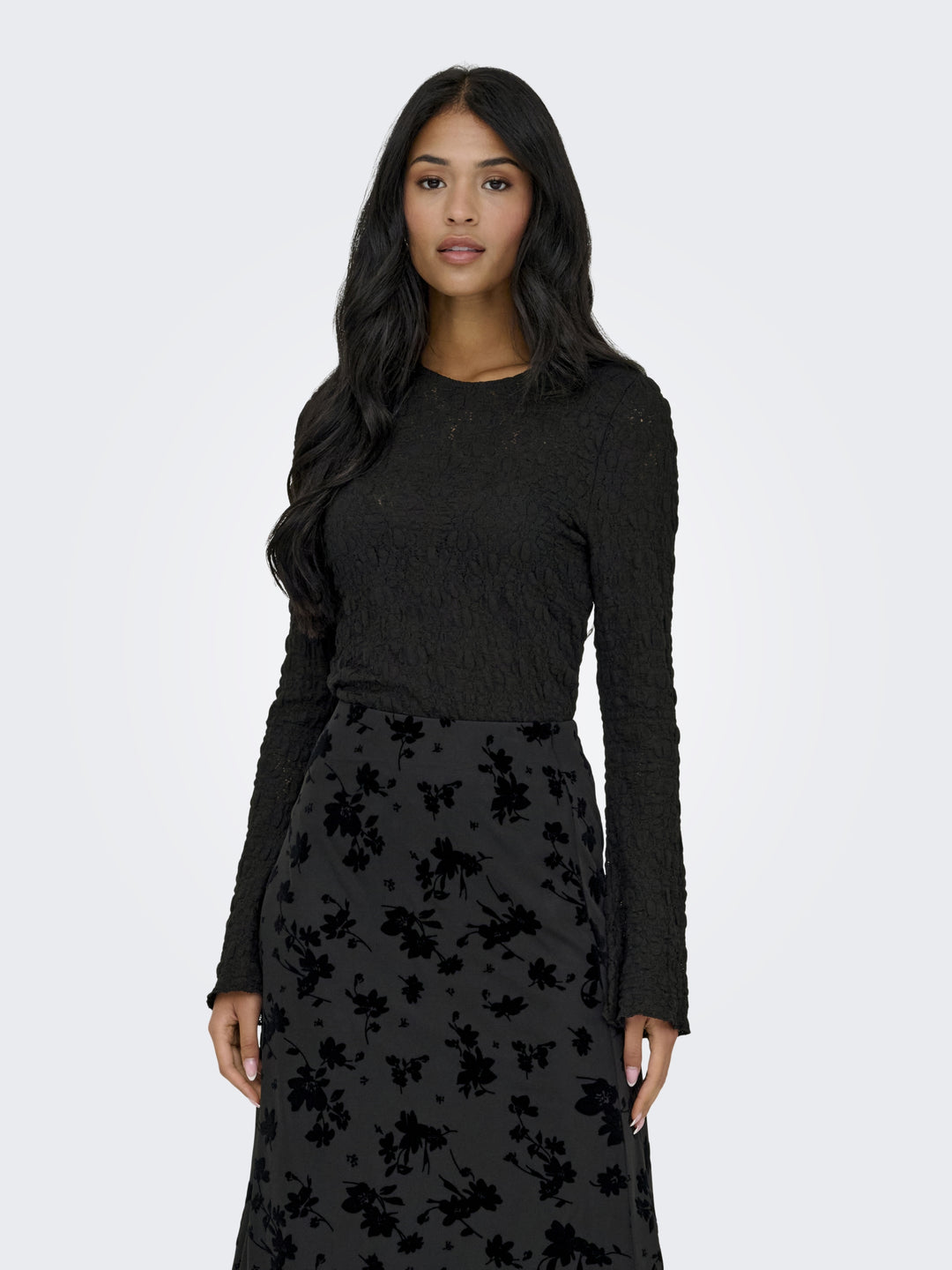 ONLGIAVANNA L/S TOP JRS, Black 177911 Bild 6