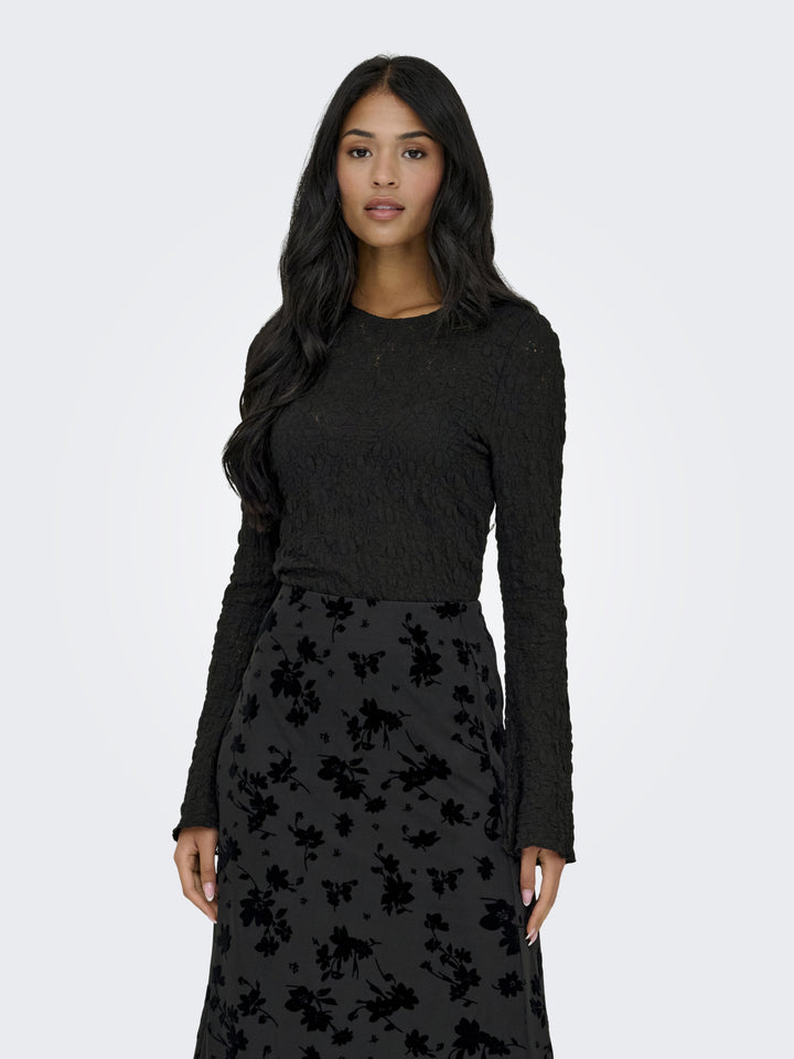 ONLGIAVANNA L/S TOP JRS, Black 177911 Bild 6