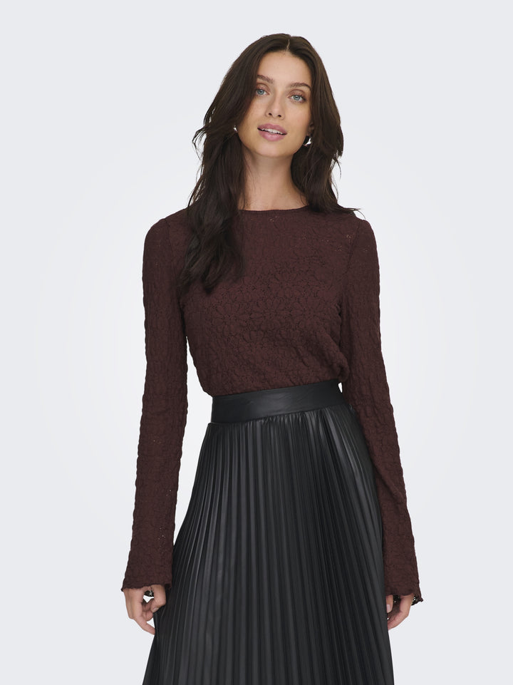 ONLGIAVANNA L/S TOP JRS, Decadent Chocolate 215570 Bild 6
