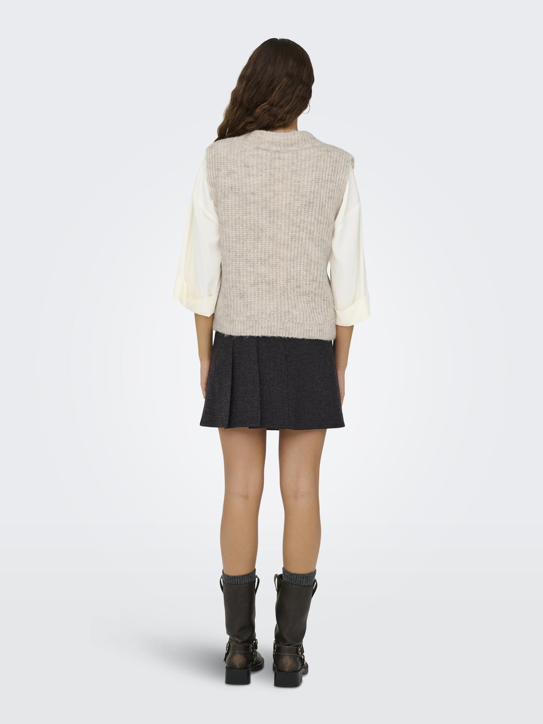ONLGILA LIFE SL STRUCT V-NEC VEST B, Whitecap Gray/Melange 196844001 Bild 6