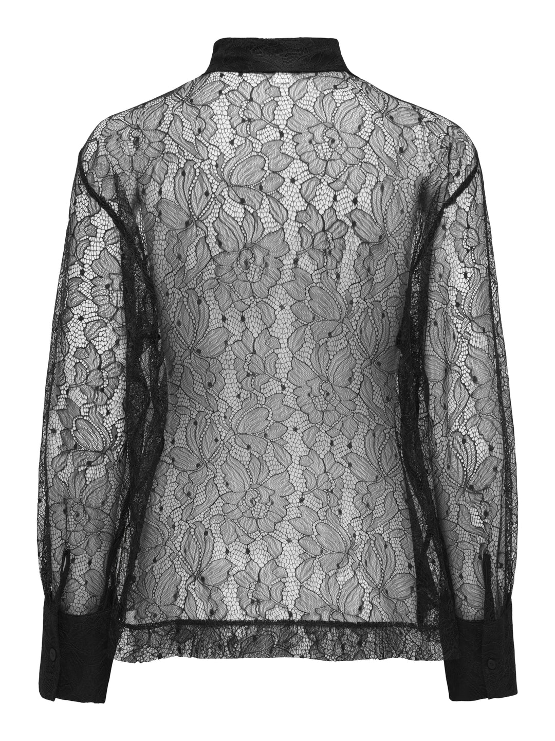 ONLGILMORE L/S LACE SHIRT WVN, Black 177911 Bild 2