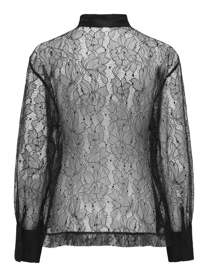 ONLGILMORE L/S LACE SHIRT WVN, Black 177911 Bild 2